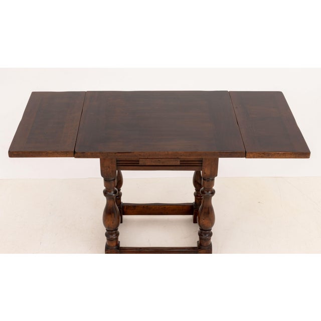 Victorian Oak Drawleaf Table, 19th Century For Sale - Image 4 of 8