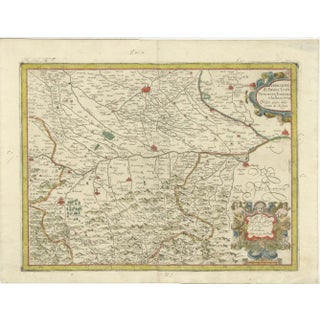 Antique Map of the Region of Pavia For Sale