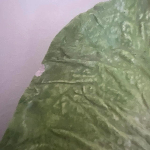 2000 - 2009 Mary Kirk Kelly Signed Cabbage Leaf Dish Alabama Studio Pottery Palissy Style For Sale - Image 5 of 5