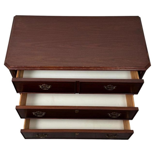 2000 - 2009 20th Century American Mahogany Chest of Drawers For Sale - Image 5 of 12
