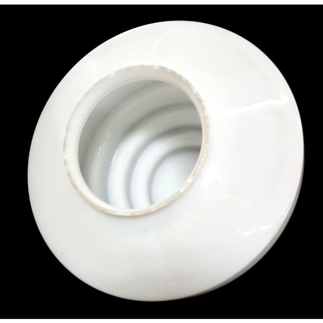 Mid-Century Modern 1930s Stepped Art Deco Skyscraper Ceiling Mounted Globe With Fixture 2 Available For Sale - Image 3 of 5