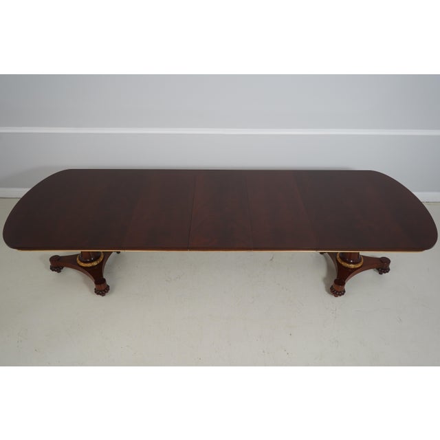 John Widdicomb Neoclassical Mahogany Dining Room Table For Sale - Image 11 of 18