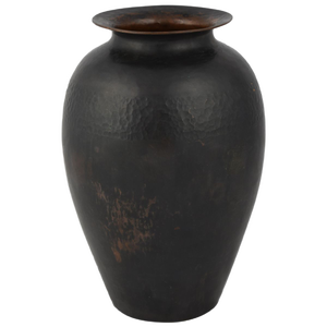 Vintage Art Deco Dark Copper Vase by Hayno Focken, Germany, 1930s