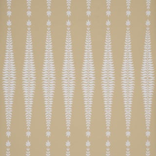 Sample - Schumacher Fern Tree Wallcovering In Ochre For Sale