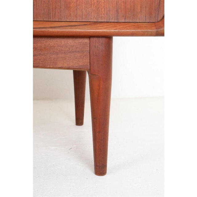 Danish Teak Sideboard with Tambour Doors by Bernhard Pedersen & Søn, 1960s For Sale - Image 10 of 18