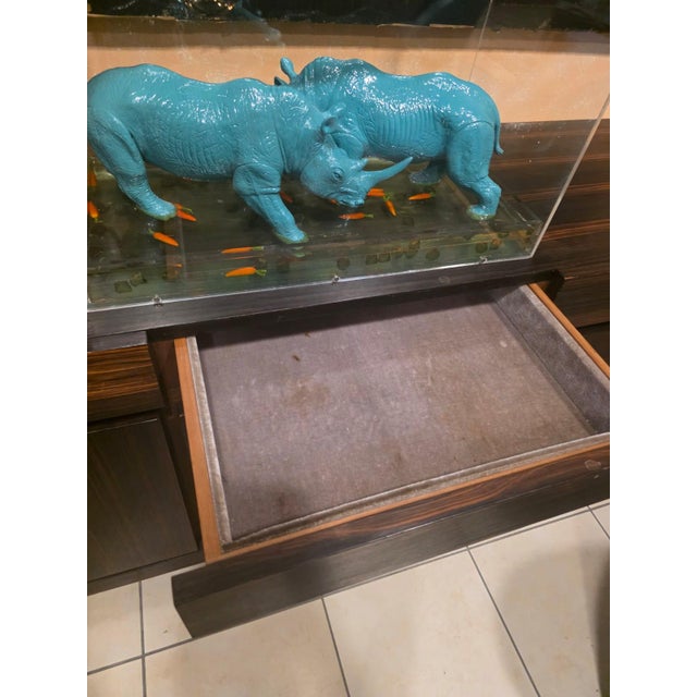 Large Veneered Sideboard, 1980s For Sale - Image 9 of 12
