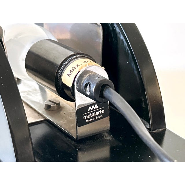 Postmodern Rising Sun Table Lamp from Metalarte, Spain, 1980s For Sale - Image 17 of 18