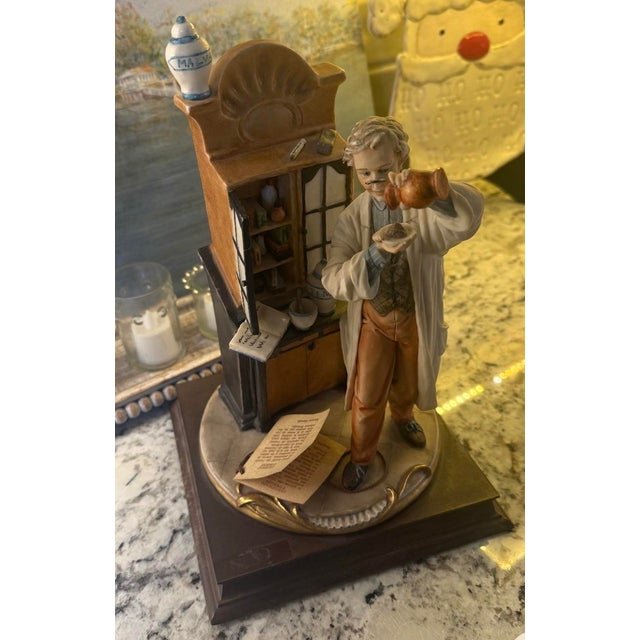 1970s Capodimonte Pharmacist For Sale - Image 5 of 11