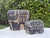 Contemporary Vintage Brutalist Blackwashed Terracotta Elephant Sculptures – Graduated Pair For Sale - Image 3 of 12