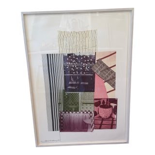 1980s Robert Rauschenberg Print (Limited-Edition) Numbered (38/250) - Hand Signed For Sale