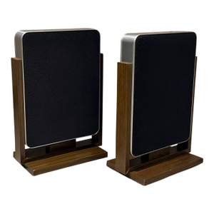 Pair of Bertagni Electroacoustic System (Bes) Geostatic Speakers Mid-Century