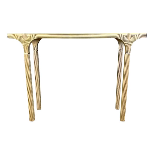 Mirrored and Gilt Wood Console from Deknudt, Belgium, 1970s For Sale