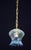 Set of 5 blue and transparent Murano glass pendants. The 5 pendants are formed by the glass and the chain in new gold...