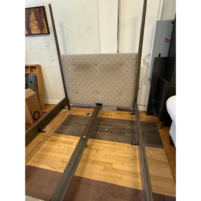 Queen Size Orlando Diaz-Azcuy for McGuire Vendome Canopy Bed Frame For Sale - Image 4 of 12
