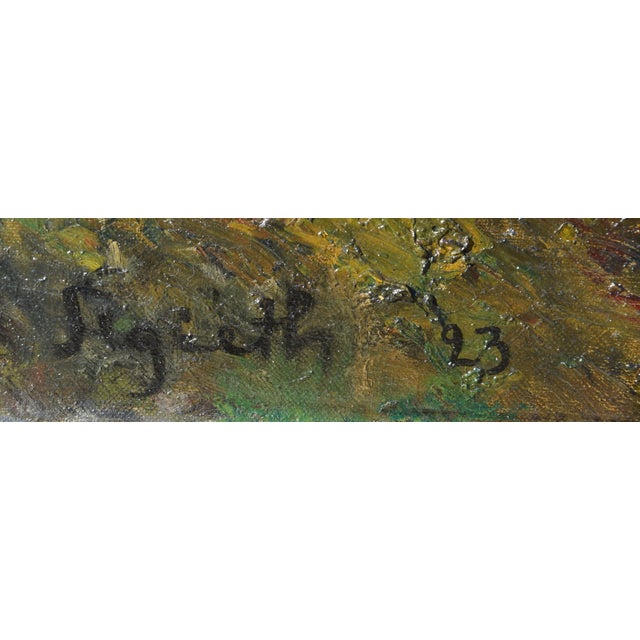 Paul Segieth 1884 Königshütte [Chorzów] - 1969 Hundham, Samerberg 'View of the Alps (Alpenglow)' Signed and dated in black...