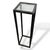 1980s Vintage French Glass and Black Metal Plant Stand or Pedestal by Pierre Vandel, 1980s For Sale - Image 5 of 8