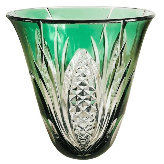 Mid-Century Modern Crystal Vase by René Delvenne for Val Saint Lambert, 1960s For Sale - Image 3 of 8
