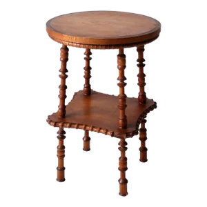 Antique Folk Art Spool Table