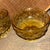 1940s Vintage Set of Two Depression Glass Amber Colored Sherbet Serving Dishes For Sale - Image 5 of 7
