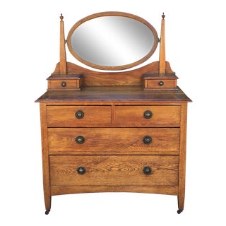 1940's Vintage Antique Dresser Vanity For Sale