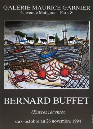 1994 Bernard Buffet Maurice Garnier Gallery Poster