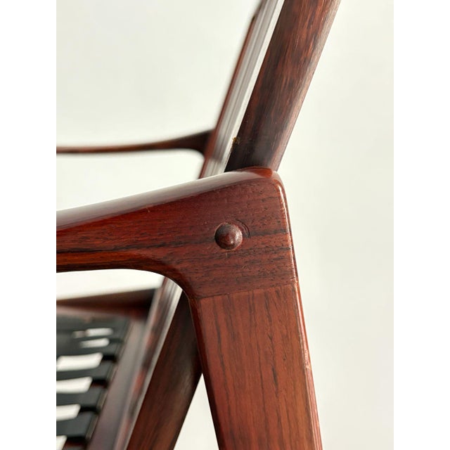 Candidate Lounge Chairs in Afromosia by Ib Kofod-Larsen, Denmark, 1960s, Set of 3 For Sale - Image 14 of 15