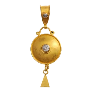 Etruscan Inspired 22K Gold Pendant