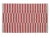 Handmade Cotton Striped Rug, Red And White 6'x9' For Sale - Image 6 of 7