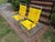 1960s Yellow Telescope Tube Furniture Company Outdoor Chairs - Set of 2 For Sale - Image 4 of 12