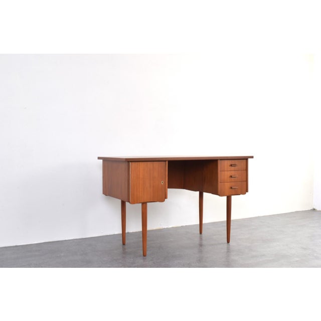 Mid-Century Modern Danish Teak Desk, 1960s For Sale - Image 11 of 18