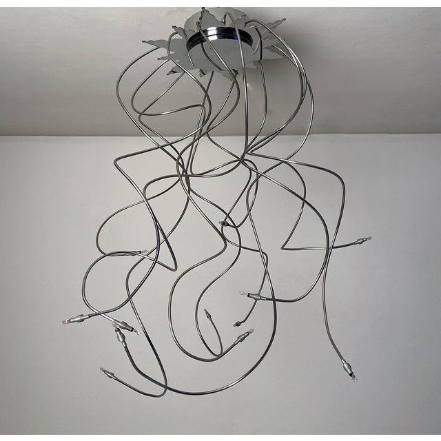 Metal Vintage Hanging Lamp from Lucifero Design, 1990 For Sale - Image 7 of 7