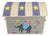 Vintage Madagascar Hand-Woven Raffia "Circus" Toy Trunk & Storage Chest For Sale