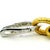 1990s Pair of Italian 18k Gold Diamond & Turquoise Link Drop Earrings For Sale - Image 9 of 10