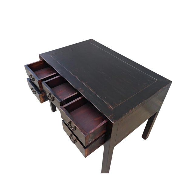 Wood Early 19th Century 4 Drawer Console Table For Sale - Image 7 of 7