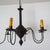 Black Tin Colonial Six Arm Chandelier in the Style of Richard D Scofield For Sale - Image 4 of 12