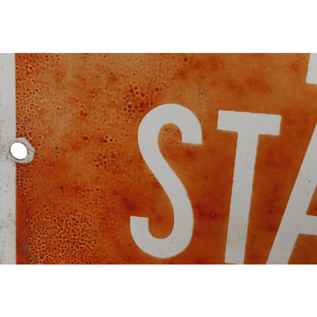 1970’s New York Bus Stop Sign For Sale - Image 4 of 6