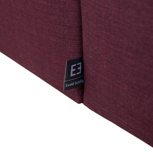 Flex Plus 3-Seater and Ottoman in Purple Fabric from Ewald Schillig, Set of 2 For Sale - Image 11 of 18