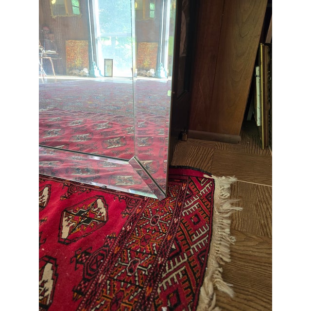 Mid-Century Modern Mid Century Modern 1950s Beveled Mirror For Sale - Image 3 of 7