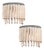 Vintage Boho Wood Beaded Wall Sconces Decor - Set of Two For Sale