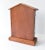 Mid-Century Handmade Teak Wood Mantel Clock With Neoclassical Architecture For Sale - Image 4 of 7