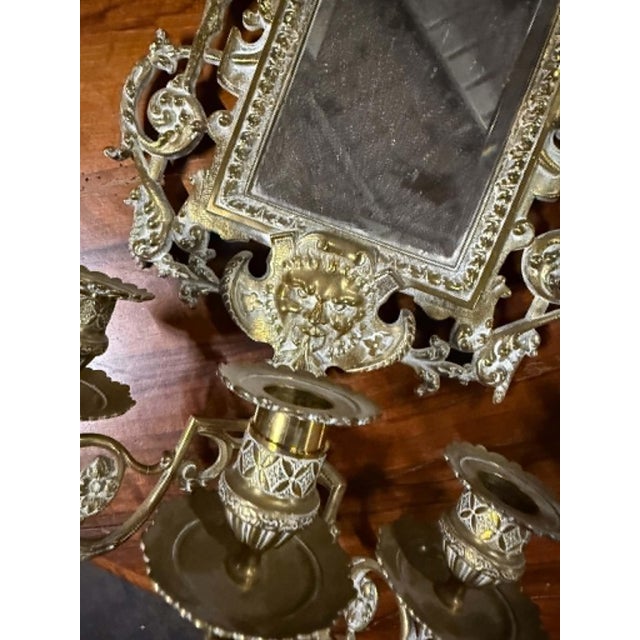 Louis XVI Mirrored Wall Sconces, Set of 2 For Sale - Image 4 of 7