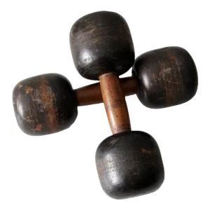 Antique Wooden Hand Weights