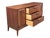 1960s Mid-Century Modern Walnut Credenza Sculpted Pulls 3 Drawers Cabinet Storage For Sale - Image 9 of 12