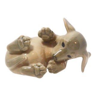 1960s Royal Copenhagen Porcelain Dachshund Puppy For Sale