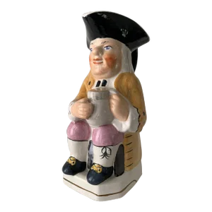 Antique Staffordshire Enoch Wood Style Toby Jug With Hat Crown