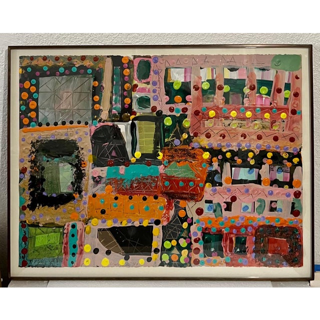 Lynne Golob Gelfman, Abstract Expressionist 1980s Painting Miami Woman Modernist Lynne Golob Gelfman, c.1983 For Sale - Image 9 of 18
