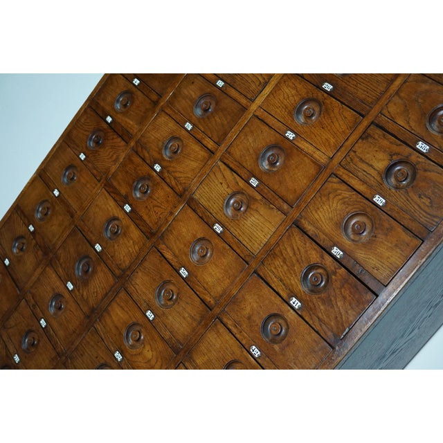 Large English Oak Apothecary Cabinet, 1920s For Sale - Image 4 of 18