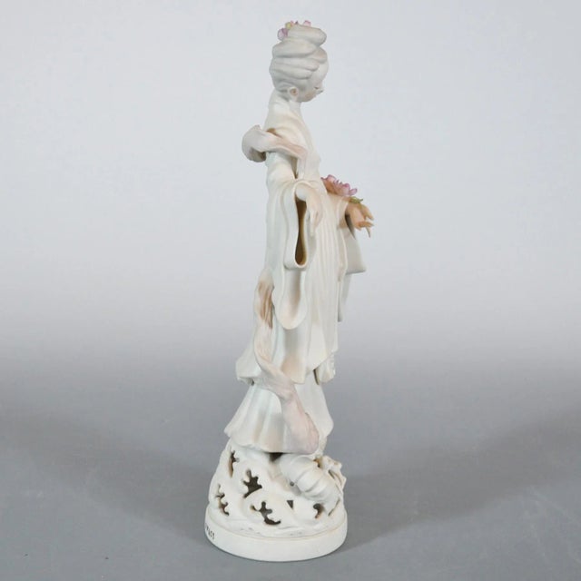 1970s Cybis Limited Edition of Kwan Yin Buddhist Goddess of Mercy and Compassion Figure For Sale - Image 4 of 10