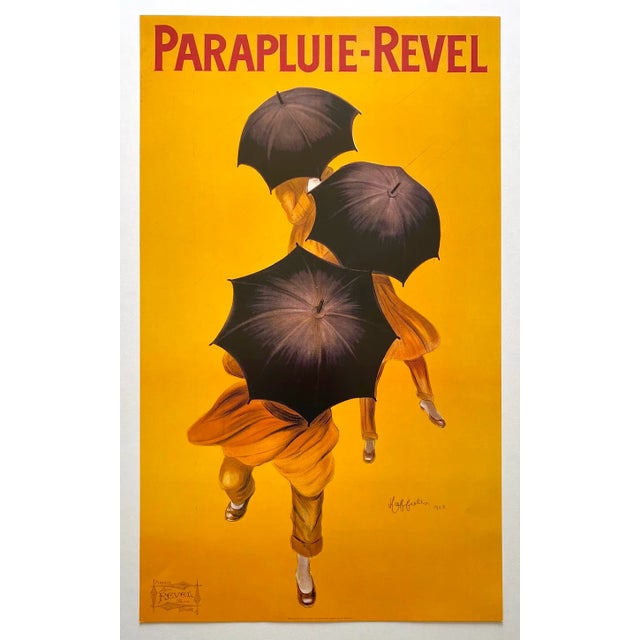 Leonetto Cappiello Vintage 1998 Offset Lithograph Print French Poster " Parapluie-Revel " 1922 For Sale - Image 12 of 13