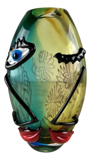 Vintage Murano Glass Vase, 1980s